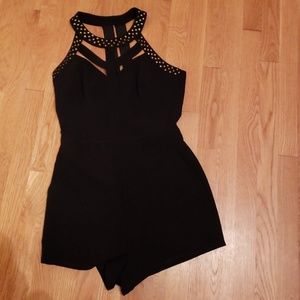 Bebe black romper
